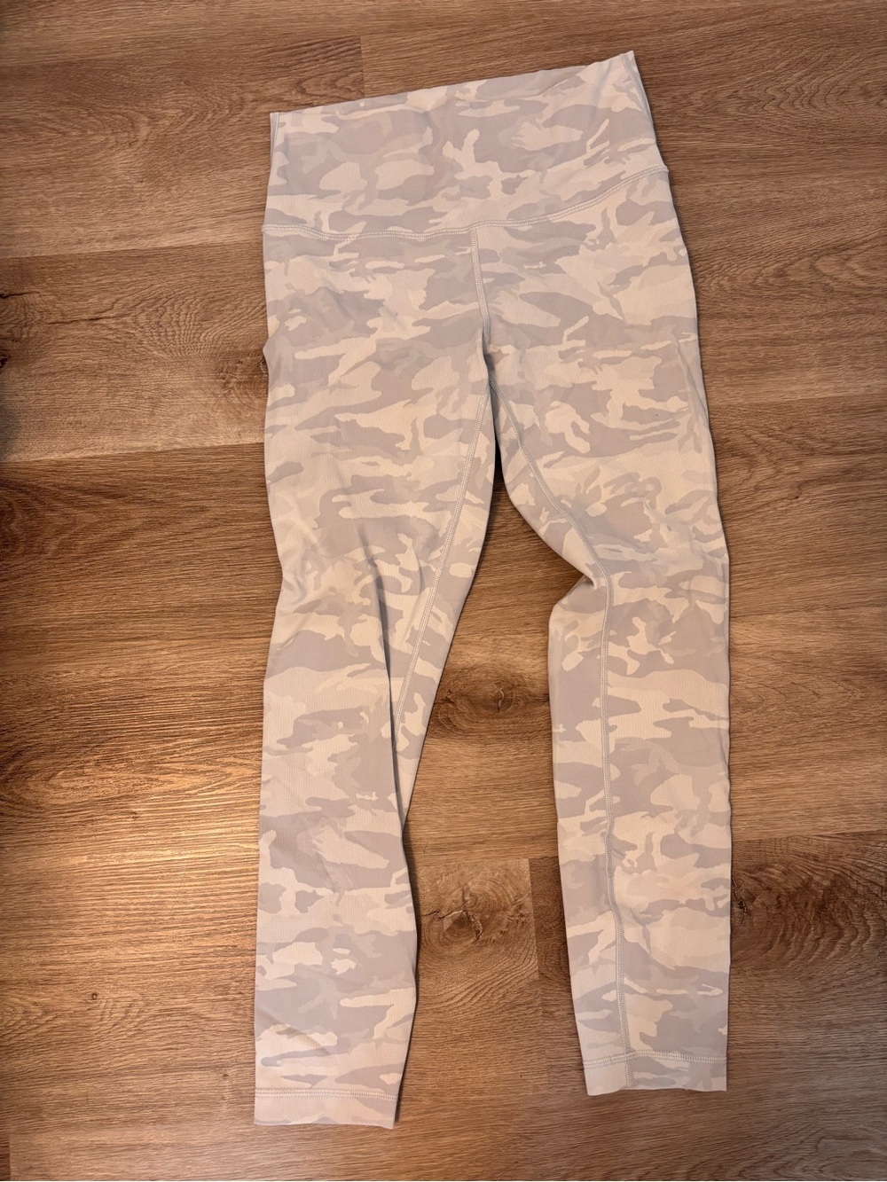 lululemon athletica Light Gray Camo High-Rise Leggings
